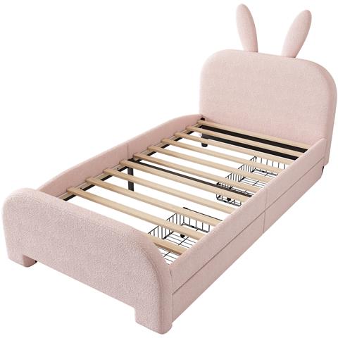 Letto Per Bambini A Forma Di Coniglio, Imbottito In Lana D'agnello - Foto 3