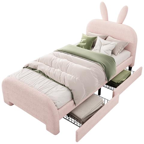 Letto Per Bambini A Forma Di Coniglio, Imbottito In Lana D'agnello - Foto 1