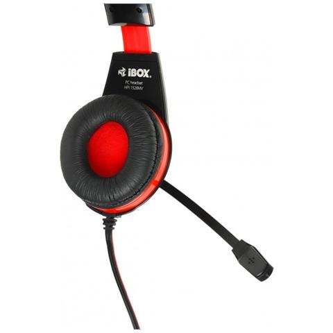 SHPI1528MV cuffia e auricolare Cablato A Padiglione Gaming Nero, Rosso - Foto 7