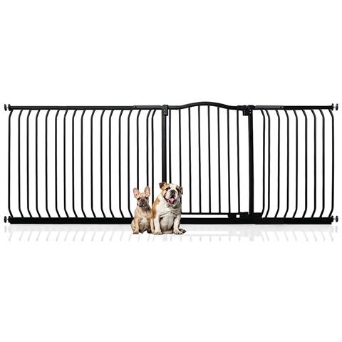 Bettacare Cancelletto Per Cani Con Parte Superiore Incurvata, 216cm - 225cm, Nero Opaco - Foto 1