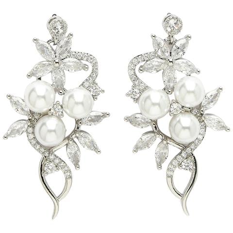 Orecchini Floreali alla Moda con Zirconi Collezione Diva - Foto 5