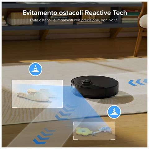 Q10 S5+ Robot Aspirapolvere e Lavapavimenti con Svuotamento Automatico Navigazione Intelligente LiDAR Nero - Foto 8