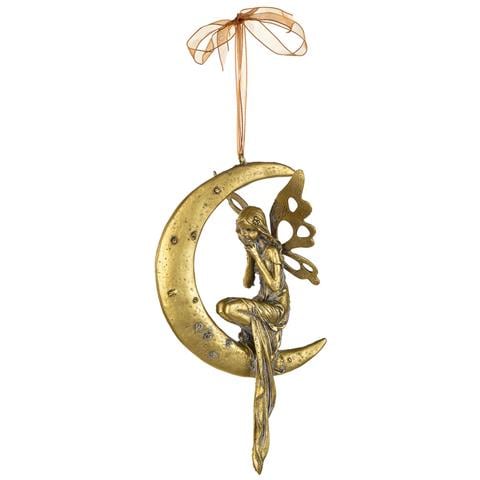 Figura Decorativa In Resina Dorata 12x9x33h - Foto 1