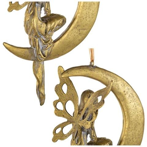 Figura Decorativa In Resina Dorata 12x9x33h - Foto 7