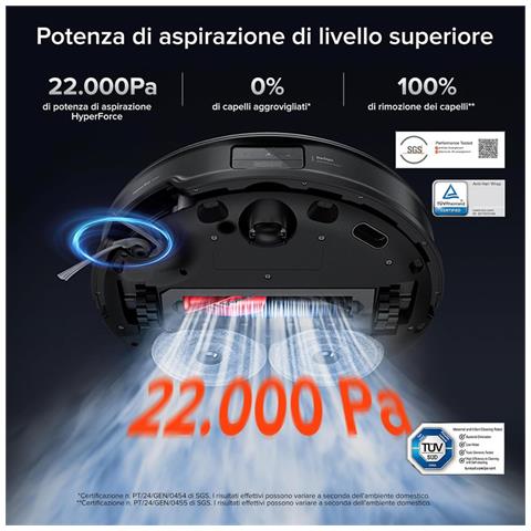 Saros 10R Set Robot Aspirapolvere, 7,98 cm, Antigroviglio, Telaio AdaptiLift, Rimozione Automatica dei Moci, Pulizia degli Angoli e dei Bordi, Stazione Multifunzionale 4.0 - Foto 2