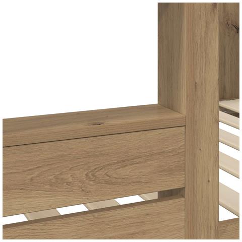 Letto a Castello per Bambini Rovere artigianale 90 x 190 cm - Foto 9