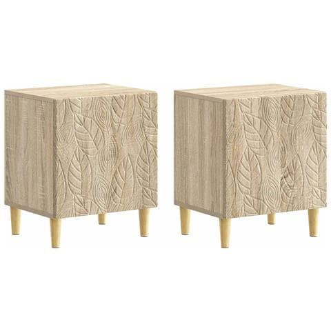 Comodino 2 pcs Rovere Sonoma 43 x 34,5 x 50 cm - Foto 1