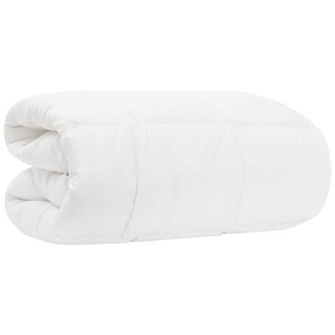 Set Duvet e Cuscino da Letto Bianco 135 x 220 cm Fibra di bambù - Foto 2