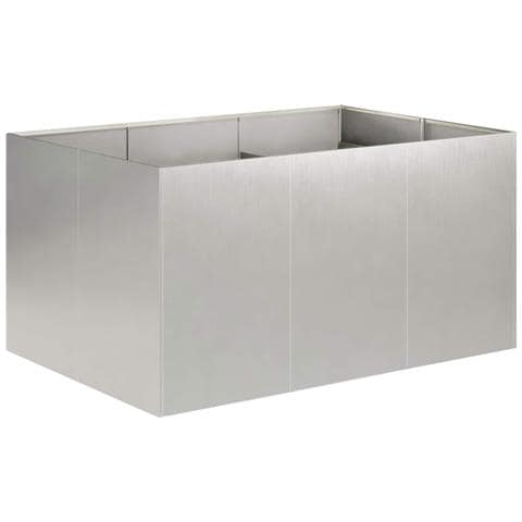 Vaso da giardino Argento 120 x 80 x 60 cm Acciaio Inox - Foto 1