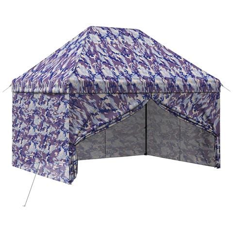 Gazebo Pop-up con 4 Pareti 2,9 x 4,3 m Blu Cacciatore - Foto 1