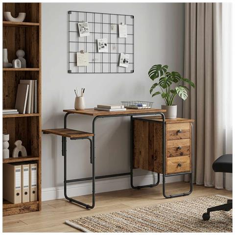 Scrivania con Spazio di Archiviazione Legno di quercia - Foto 2