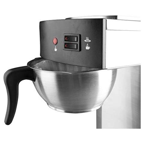 69272 - Macchina da caffè elettrica con 2 caraffe, 2100 W, 1,8 litri - Grigio - Foto 2