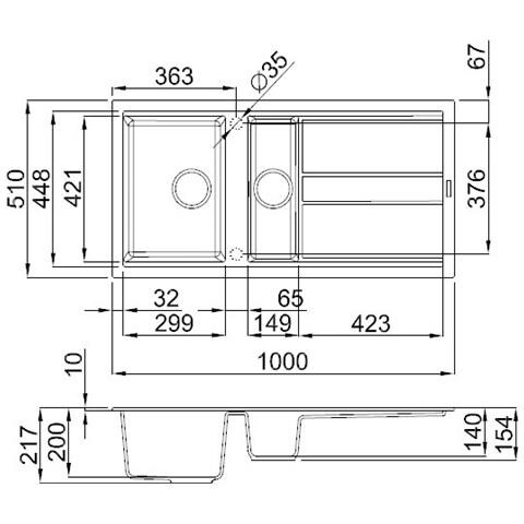 LAV. BEST 475 100x51 1 VG KURO 86 KURO 86 KERATEK - Foto 2