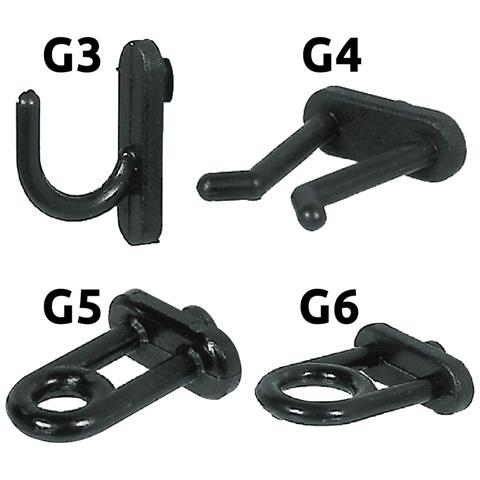 25 Ganci G6 Nylon Pannello Forato Portattrezzi Utensili Portautensili Attrezzi - Foto 4
