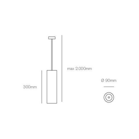 Bamboo Sospensione Cilindrica 13,8w Led Dimmerabile - Foto 3