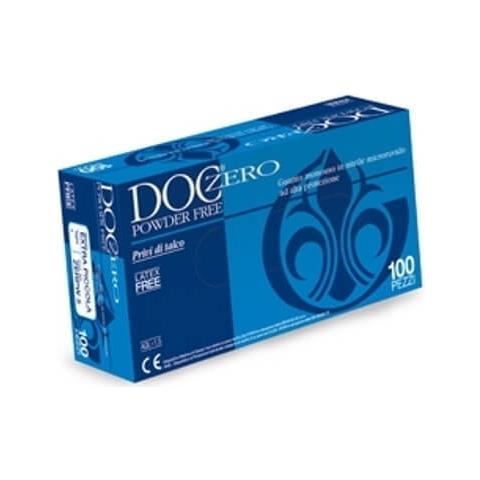 Guanti In Nitrile Blu Non Talcati Doc Zero Powder Free Taglia Piccola S - Foto 1