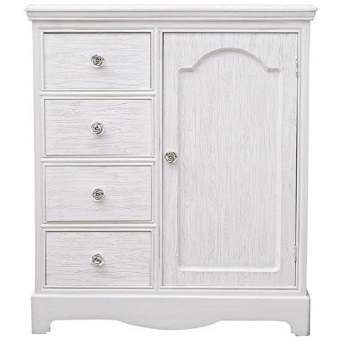 Credenza Blanc 1 Anta 4 Cassetti - Foto 1