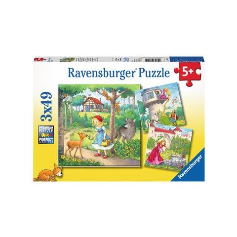 Rapunzel - Little Red Riding Hood - And The Frog Prince Puzzlespiel 49 Stck (e) (08051) - Foto 1