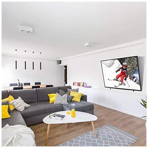 Tv Wall Bracket Tilt Robusta Forte Piatto Wall Mount Per 26-55 Televisori Pollici Capacit Peso 52kg Max Vesa 400x400mm Con Le Stringhe Pull - Foto 4