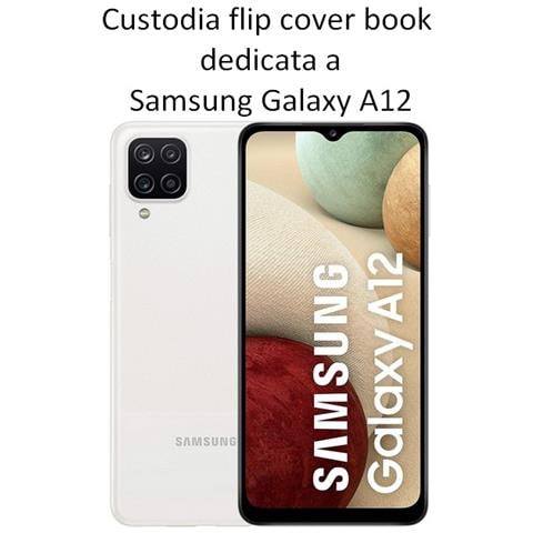 Smart Book Custodia Poket Silicone Flip Cover Case Per Samsung Galaxy A12 A125 Gold - Foto 2