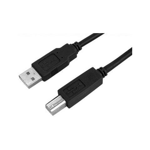 USB A - USB B, 1.5 m, M - M, Nero - Foto 1