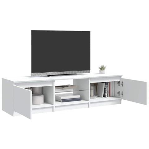 Mobile Porta TV con Luci LED Bianco 140x40x35,5 cm - Foto 10