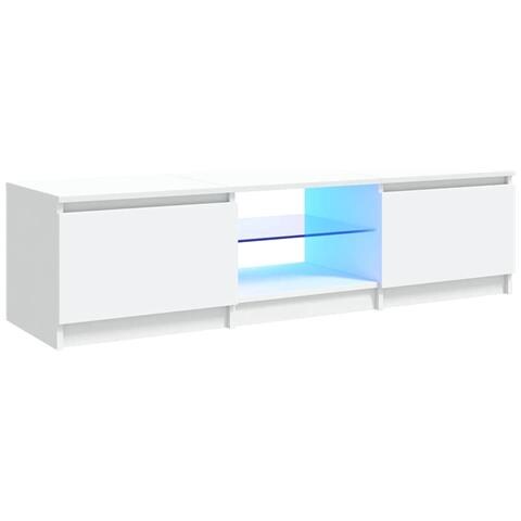 Mobile Porta TV con Luci LED Bianco 140x40x35,5 cm - Foto 1