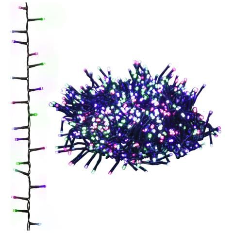 Stringa Led Compatta Con 1000 Led Pastello Multicolore 10 M Pvc - Foto 1