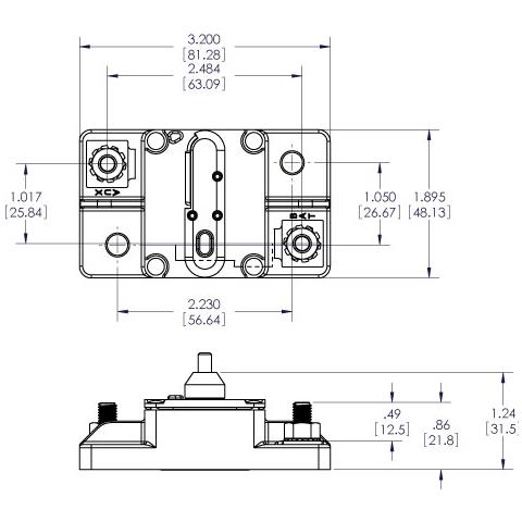 Magnetotermico Montaggio A Filo Serie 285resistente Agli Agenti Atmosferici Ip67. Doppia Funzione Di Interruttoree Protezione Termica. Anti-deflagrante. Capacità Di Interruzione 3000a - Foto 2