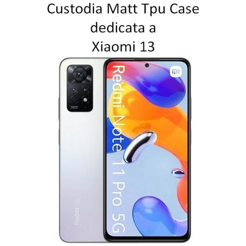 Custodia Tpu Silicone Cover Case Per Xiaomi 13 Black - Foto 2