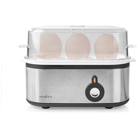 KAEB120EAL Pentolino per uova 3 uovo /uova 210 W Alluminio, Nero, Trasparente - Foto 1