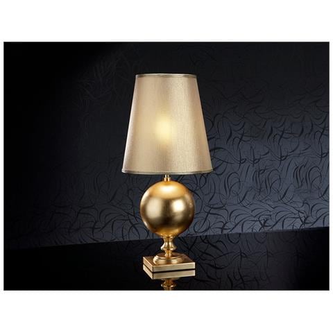 Lampada Da Tavolo Terra, Finitura Delle Foglie D'oro - Foto 2