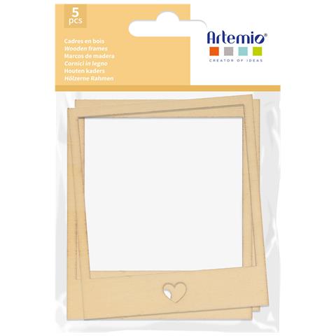 5 Cornici In Legno 8 X 8 Cm - Foto 1