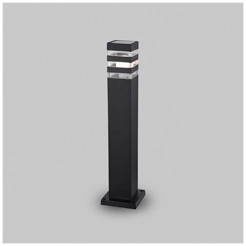 Lampada Da Terra Moderna Da Esterno Alluminio Nero 1 Luce E27 60w Ip54 - Foto 2