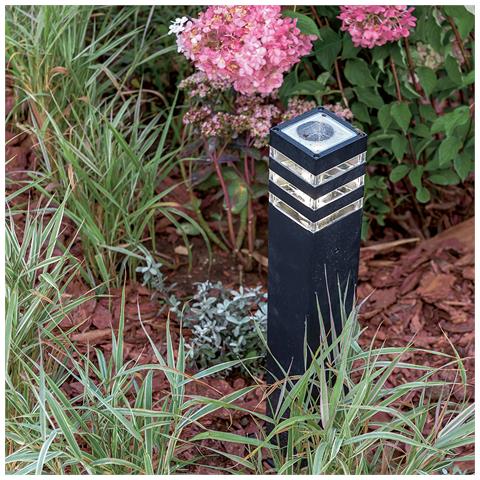 Lampada Da Terra Moderna Da Esterno Alluminio Nero 1 Luce E27 60w Ip54 - Foto 3