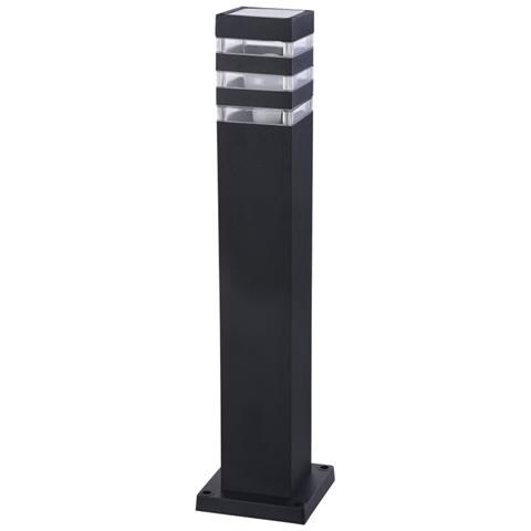 Lampada Da Terra Moderna Da Esterno Alluminio Nero 1 Luce E27 60w Ip54 - Foto 1