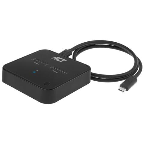 AC1502 docking station per unità di archiviazione USB 3.2 Gen 2 (3.1 Gen 2) Type-C Nero - Foto 1