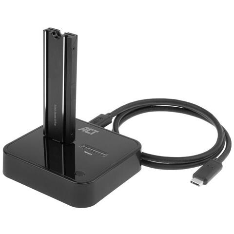 AC1502 docking station per unità di archiviazione USB 3.2 Gen 2 (3.1 Gen 2) Type-C Nero - Foto 3