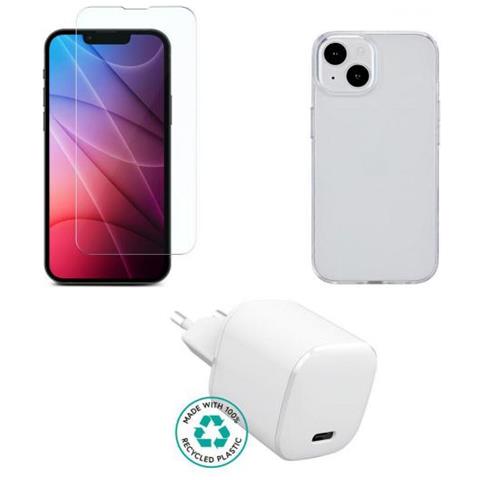 Es-kit-iph14 Caricabatterie Per Dispositivi Mobili Telefono Cellulare Trasparente, Bianco Ac Interno - Foto 1