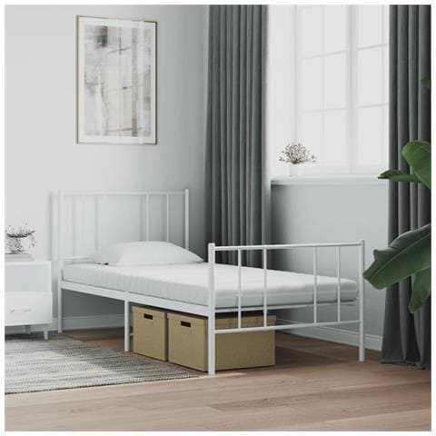 Materasso In Schiuma Bianco 90x220 Cm 7 Zone Durezza 20 Ild - Foto 2
