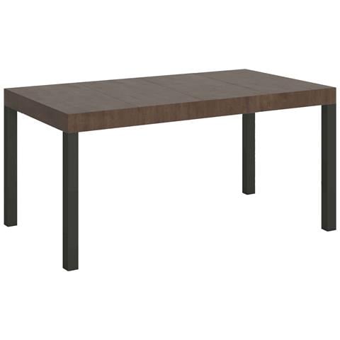 Tavolo Allungabile 90x120/224 Cm Everyday Premium Noce Telaio Antracite - Foto 1