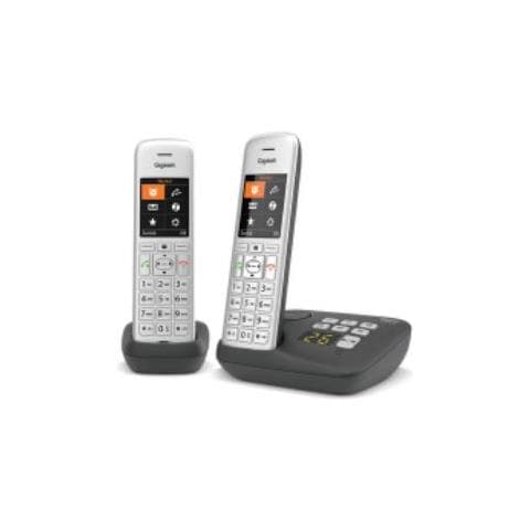 CE575 A Duo Telefono analogico /DECT Identificatore di chiamata Nero, Argento - Foto 1