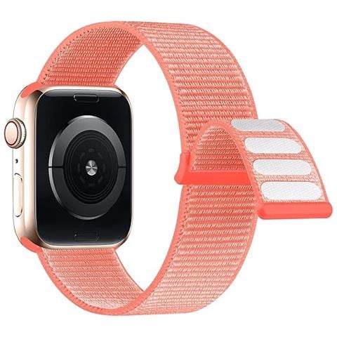 Cinturino In Nylon Compatibile Con Apple Watch- Rosso, 44 Mm - Foto 1