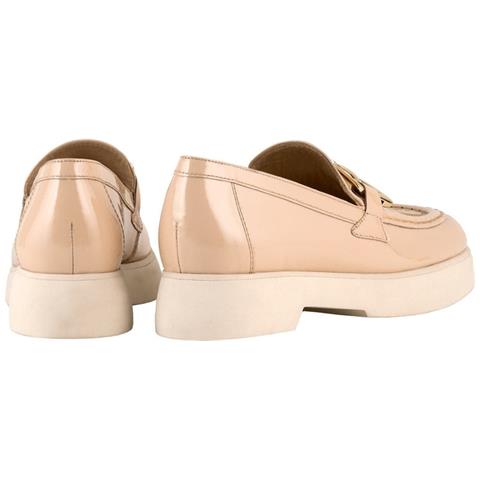 Max Loafers Mocassino Pelle Scarpe Donna Beige Eu 38, 5-101614 1400 - Foto 3