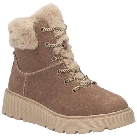Brown Casual Closed Ladies Mid Height Boots Stivaletti Pelle Scamosciata /nabuk Scarpe Donna Marrone Eu 37, 70402-24 - Foto 1