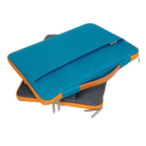 MTTOULOUSSE15BLUE borsa per laptop 39,6 cm (15.6") Custodia a tasca Blu, Arancione - Foto 2