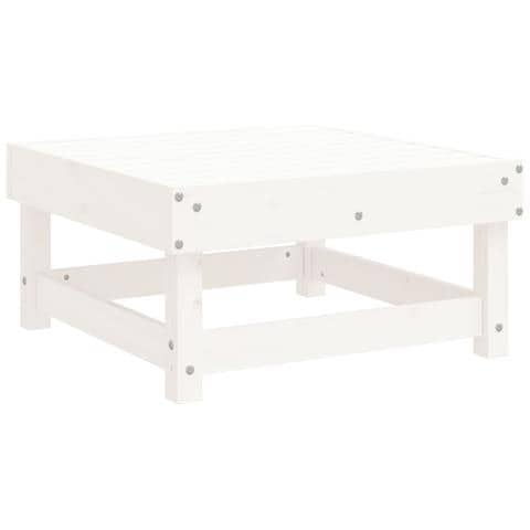 Set Salotto da Giardino 4 pz Bianco in Legno Massello di Pino - Foto 2