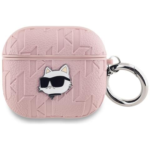 Custodia Karl Lagerfeld Per AirPods 3 - Collezione Choupette - Rosa - KLA3UCHFP