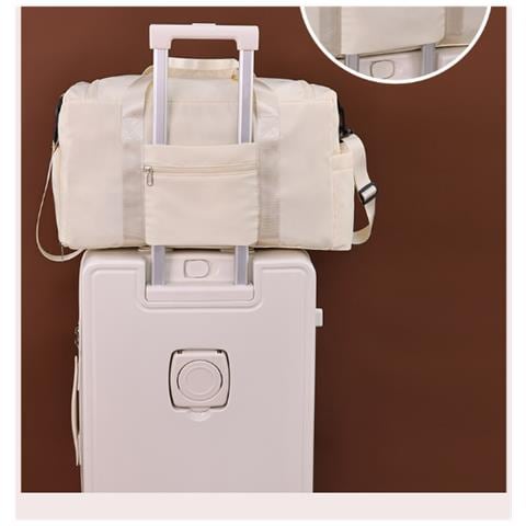 Borsa Da Viaggio Multifunzionale Con Scomparto Per Scarpe Beige - Foto 2