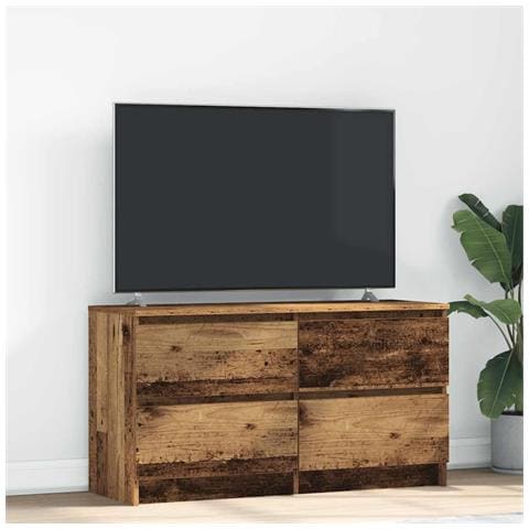 Mobile Porta Tv Legno Antico 100x35x54 Cm In Legno Multistrato - Foto 1